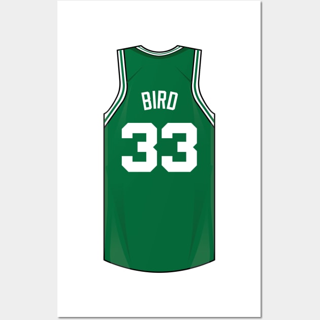 Larry Bird Jersey Wall Art by WalkDesigns